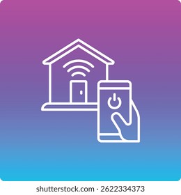 Domotics vector icon. Can be used for printing, mobile and web applications.
