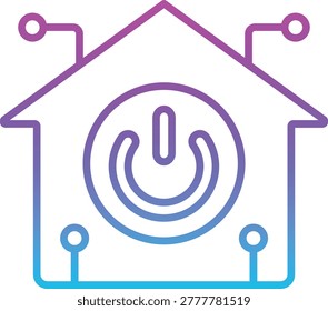 Domotics vector icon. Can be used for printing, mobile and web applications.
