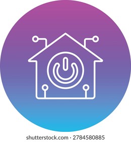 Domotics vector icon. Can be used for printing, mobile and web applications.