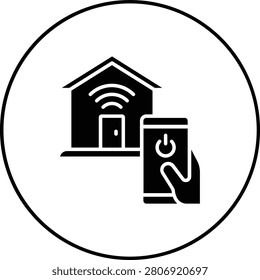 Domotics vector icon. Can be used for printing, mobile and web applications.