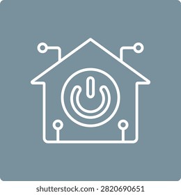 Domotics vector icon. Can be used for printing, mobile and web applications.