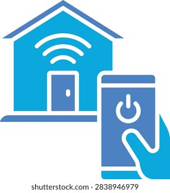 Domotics vector icon. Can be used for printing, mobile and web applications.