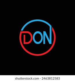 DON Letter Initial Logo Design Template Vector Illustration