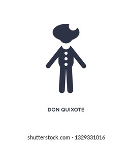 don quixote icon. Simple element illustration from literature concept. don quixote editable symbol design on white background. Can be use for web and mobile.