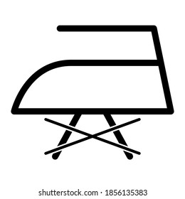 Don t iron with steam flat icon isolated on white background. No steam symbol. Machine vector illustration