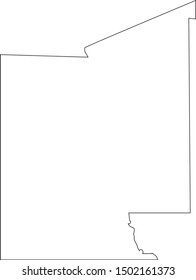 dona ana County Map in New Mexico State