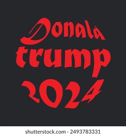 Donald trump 2024 t shirt design vector files