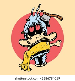 Donald zombie cartoons are good for posters and decoration in your room or even for merchandise