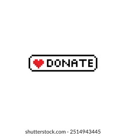 donate  8 bit icon help Pixel art 8-bit for game