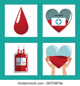 donate blood concept design