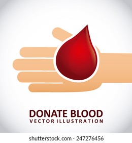 donate blood design, vector illustration eps10 graphic 