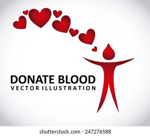 donate blood design, vector illustration eps10 graphic 