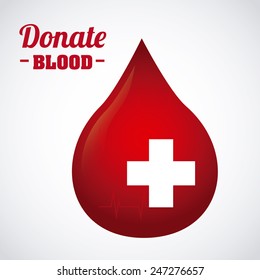 donate blood design, vector illustration eps10 graphic 