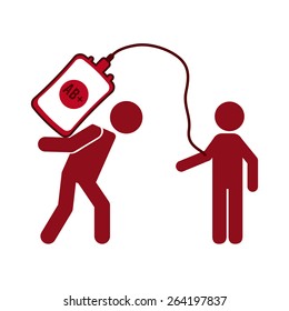 donate blood design, vector illustration eps10 graphic 