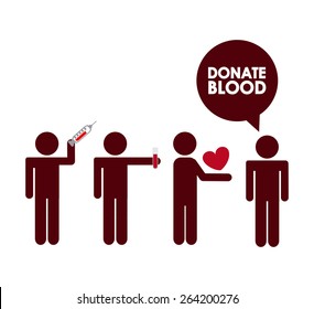donate blood design, vector illustration eps10 graphic 