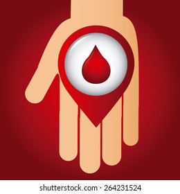 donate blood design, vector illustration eps10 graphic 