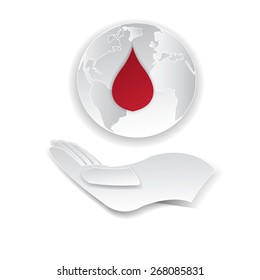 donate blood design, vector illustration eps10 graphic