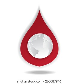 donate blood design, vector illustration eps10 graphic