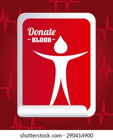 donate blood design, vector illustration eps10 graphic 