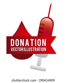 donate blood design, vector illustration eps10 graphic 