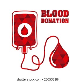 Donate Blood Graphic Design , Vector Illustration
