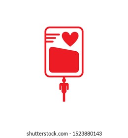 Donate blood icon for humanity theme design 