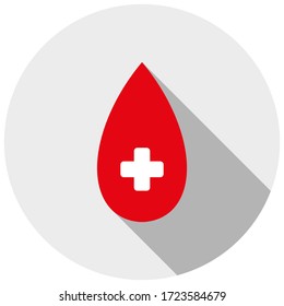 Donate blood icon, Blood logo icon vector template