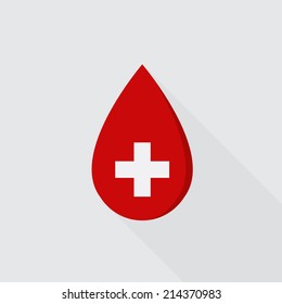 Donate blood icon - Vector