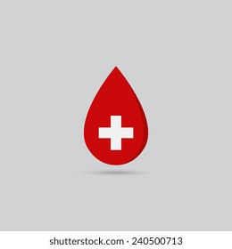 Donate blood icon - Vector