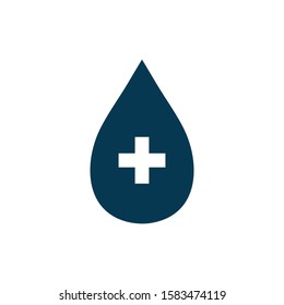Donate blood icon vector isolated on white background