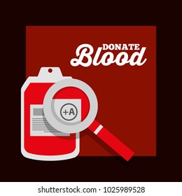 Donate Blood Iv Bag Plastic Magnifier Poster