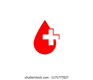 donate blood logo design template