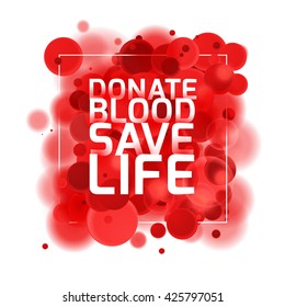 Donate blood poster.