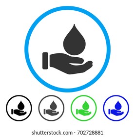 Donate Blood rounded icon. Vector illustration style is a flat iconic symbol inside a circle, black, grey, blue, green versions. Designed for web and software interfaces.