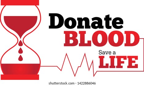 Donate Blood Save Life Stock Vector (royalty Free) 1422886046 