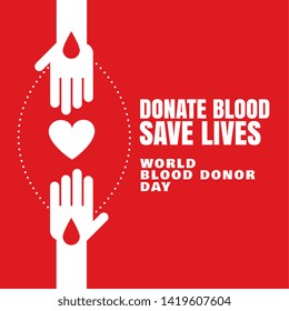 donate blood save lives concept background