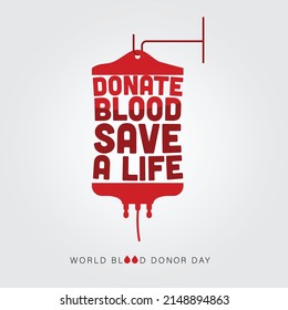 Donate Blood. World Blood Donor Day Concept