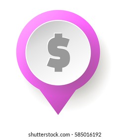 Spende-Taste. Web-Schaltfläche für Wohltätigkeit. icons spenden wohltätige, Geld spenden. Moderne UI-Schaltfläche einzeln auf weißem Hintergrund.
