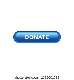 donate button website vector template