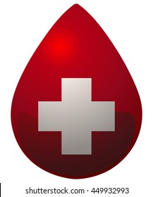Donate Drop Blood Icon, Vector Illustration.