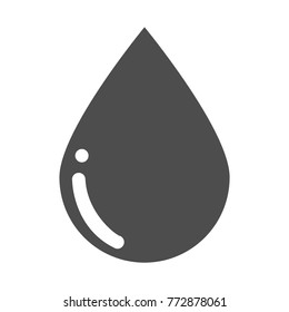 Donate drop blood logo. Donor concept blood icon. Gray vector blood drop vector design element trendy flat style.
