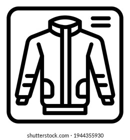 Donate garment icon. Outline donate garment vector icon for web design isolated on white background