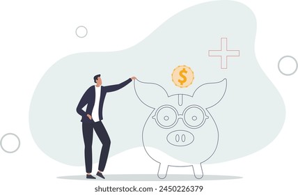 Spenden und geben Sie finanziellen Support für arme soziale Gruppe.Flat Vektorillustration.