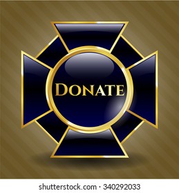 Donate gold shiny badge