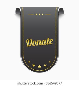 Donate golden Vector Icon Design