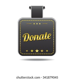 Donate golden Vector Icon Design