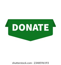 Donar En Forma Verde Única Para Organización De Caridad
