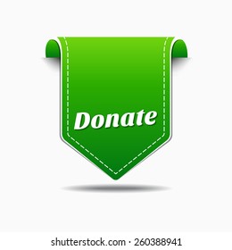 Donate Green Vector Icon Design