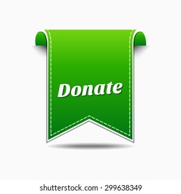 Donate Green Vector Icon Design