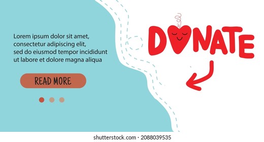 Donate Handwritten vector for email online website marketing, lettering phrase article banner. Blood clothes money donation calligraphic inscription. Typography digital use white isolated background.